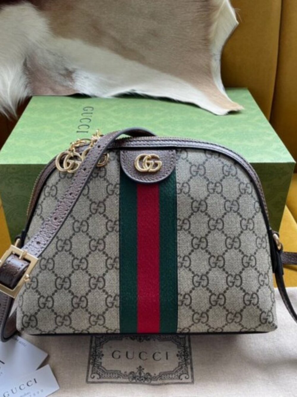 GUCCI Ophidia GG small shoulder bag